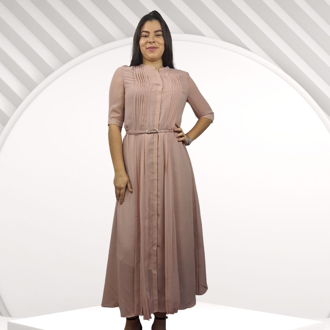 Vestido Vero Moda Rosa Vieja Style CAROL 1/2 SHIRT DRESS(VMC-HH)