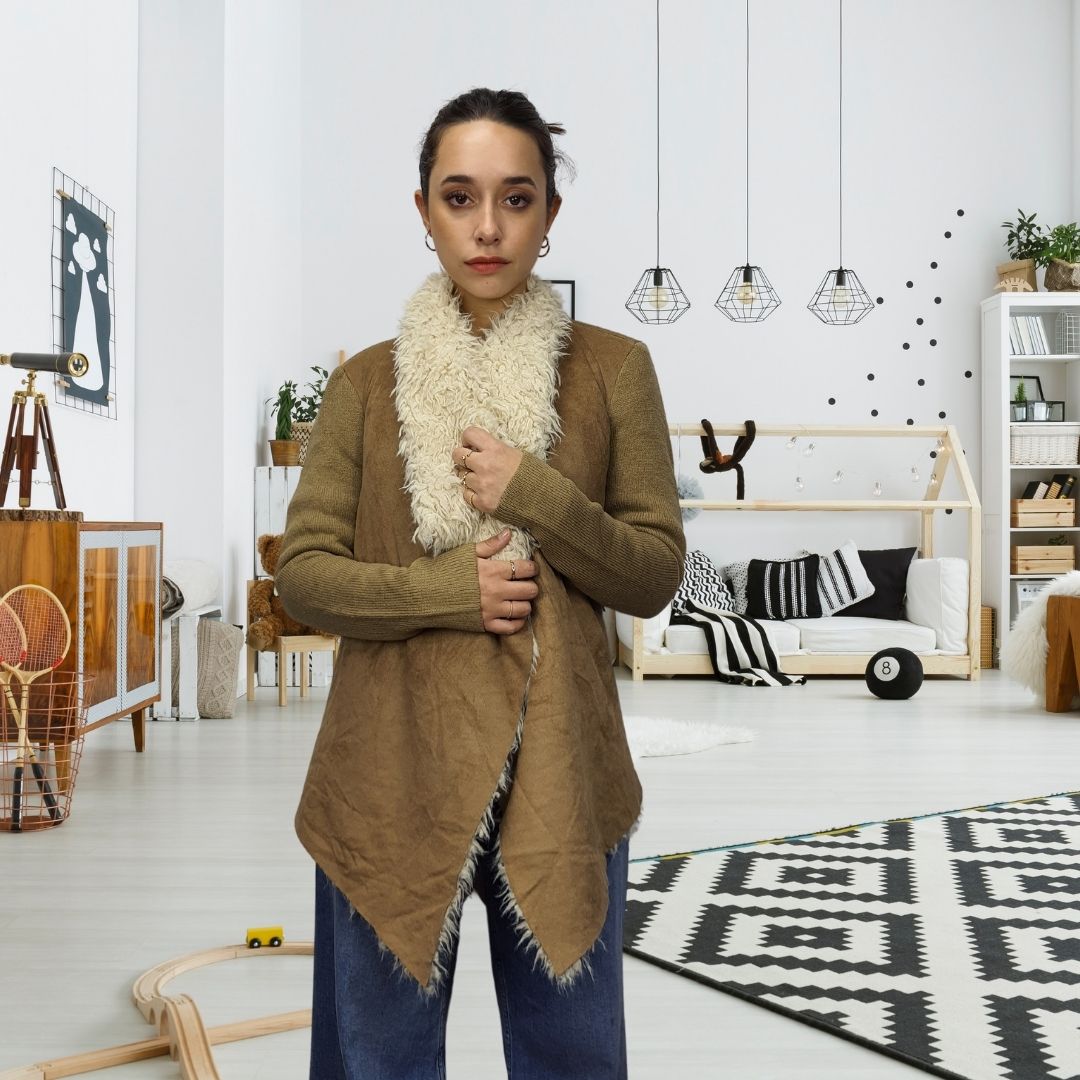 Blazer Vero Moda Beige Style ROBIN L/S DRAPEY JACKET(EL)