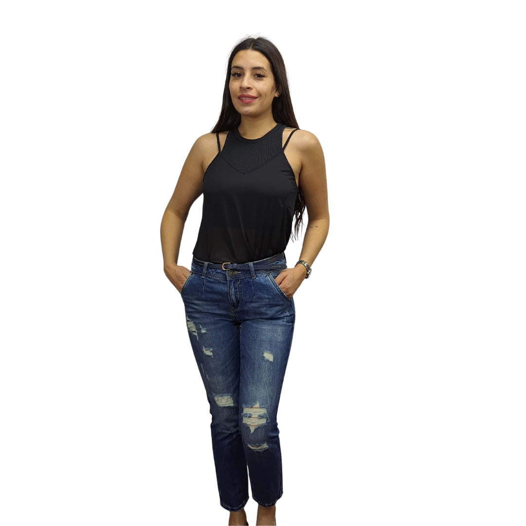 Jeans Vero Moda Azul Style MAID MICRO CARROT JEANS(BT)