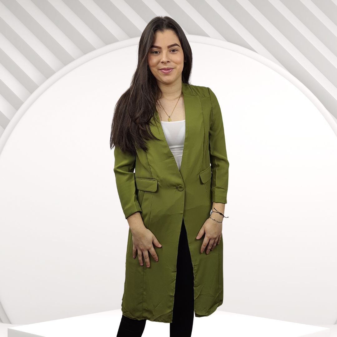 Blazer Vero Moda Verde Style CARNATION 3/4 BLAZER(VMC-PM-ET-3)