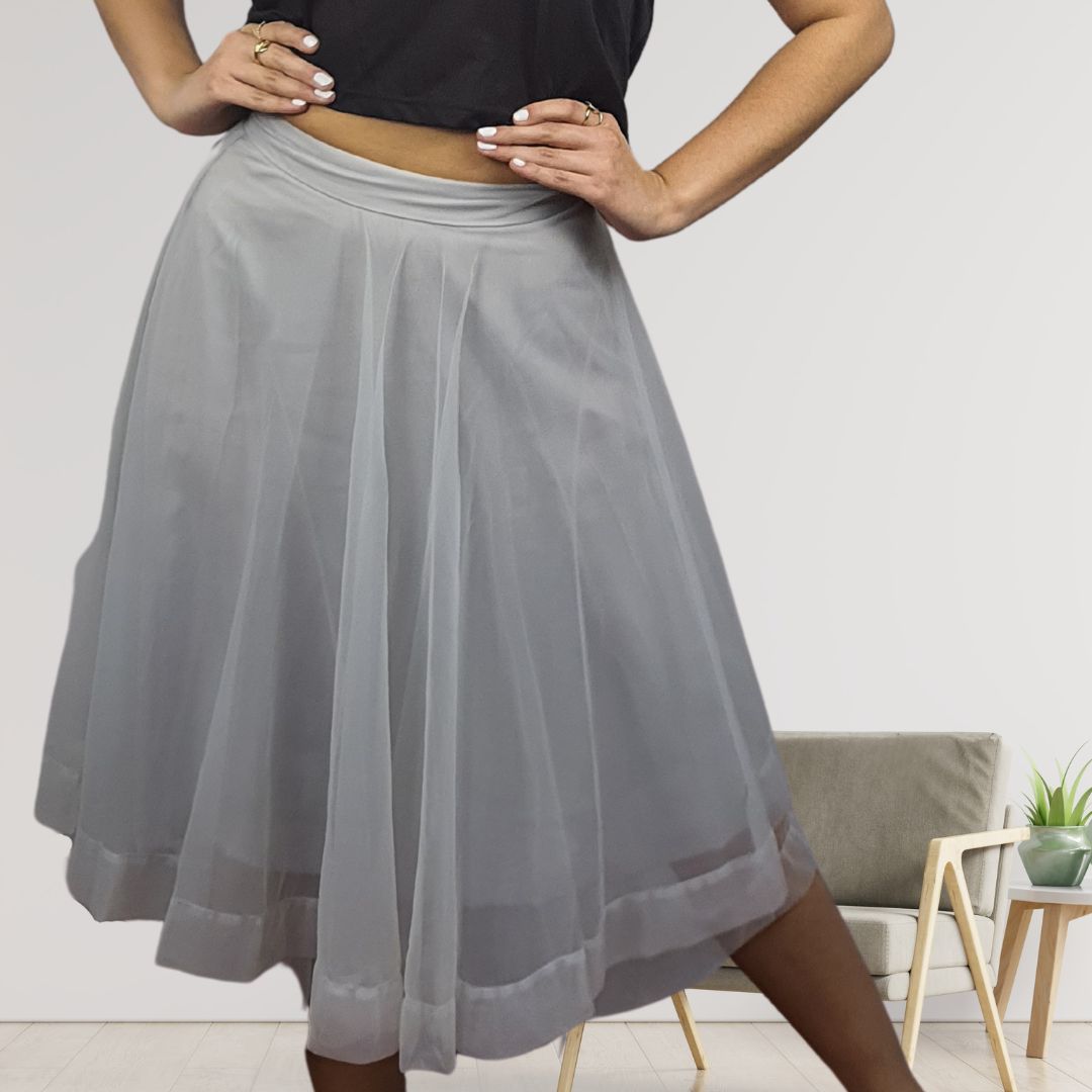 Falda Vero Moda Gris Claro Style RETAIL KATE MIDI SKIRT(VMC-RN)