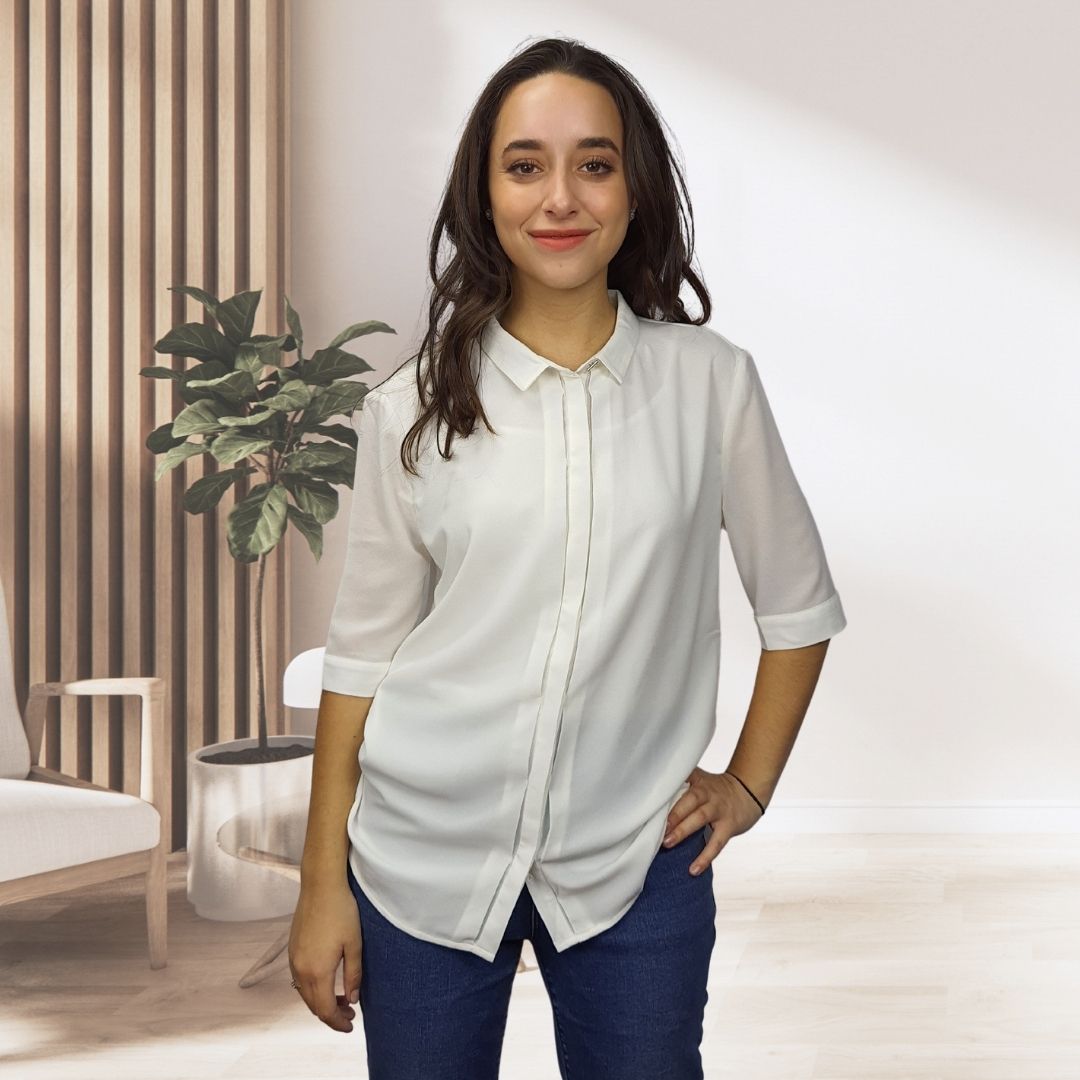 Camisa Vero Moda Blanco Style GAMMA 1/2 SHIRT(VMC-SD)