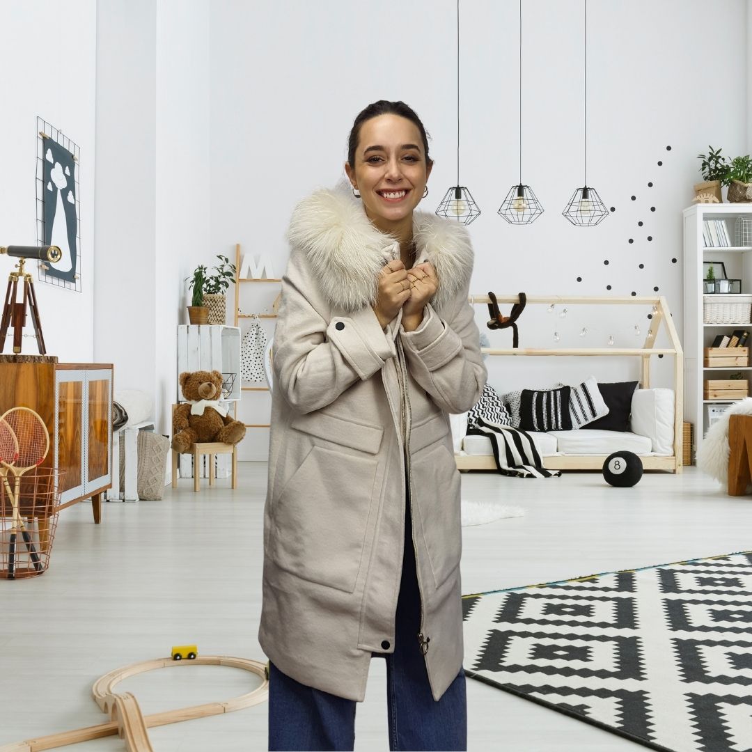 Parka Vero Moda Crema Style DAFFODIL L/S WOOL COAT(DR)