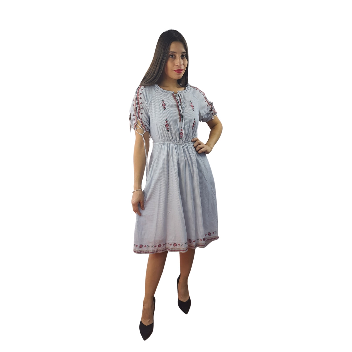 Vestido Vero Moda Azul Claro Style FANNY 1/2 DRESS(NN)