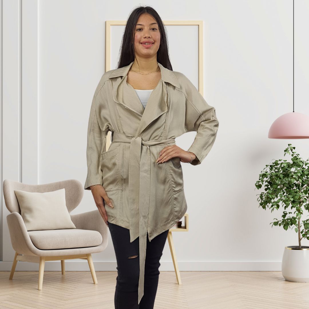 Blazer Vero Moda Beige Style SATURIAN L/S JACKET(MM)