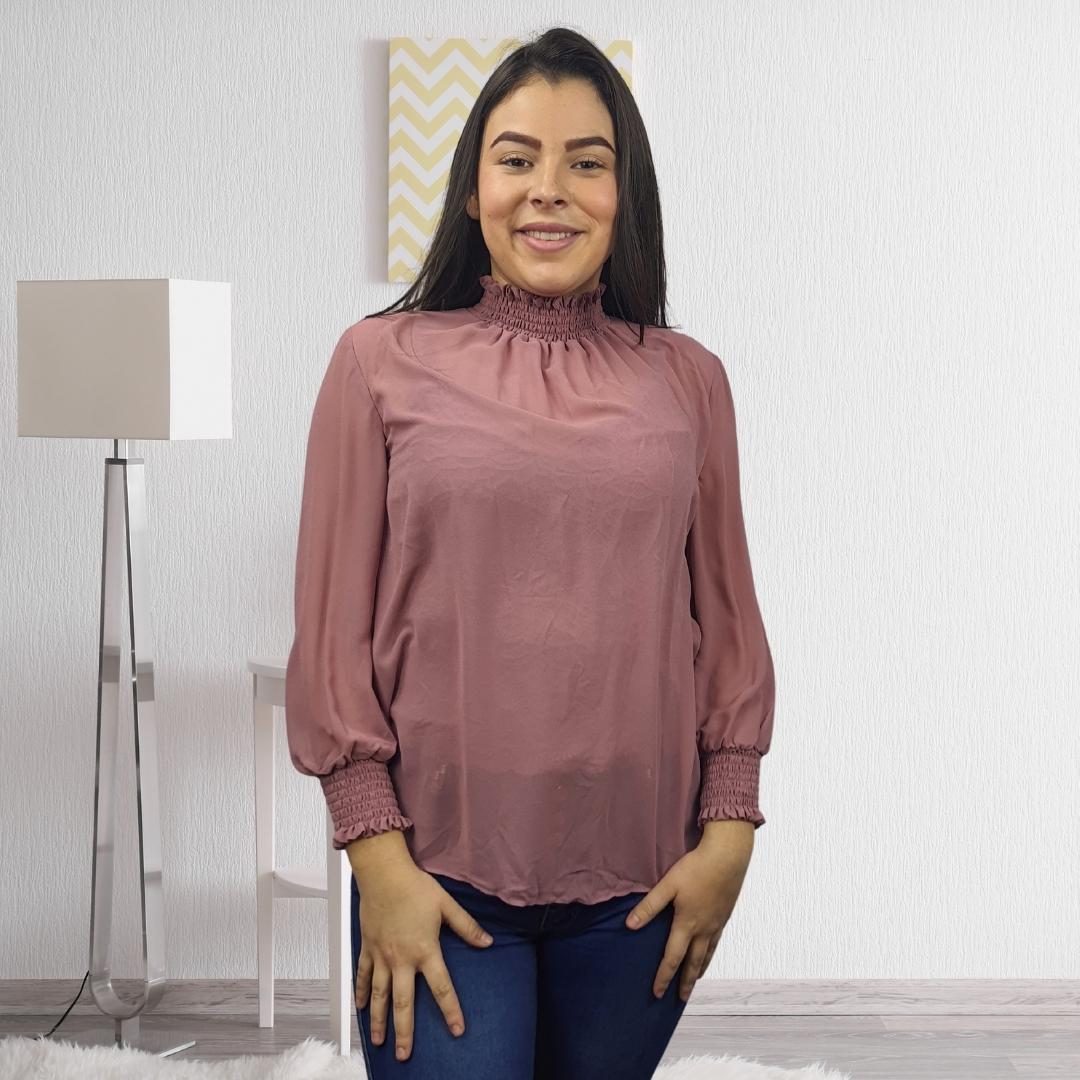 Blusa Vero Moda Rosa Vieja Style LAUDER 3/4 WOVEN TOP SET(VMC-RN)