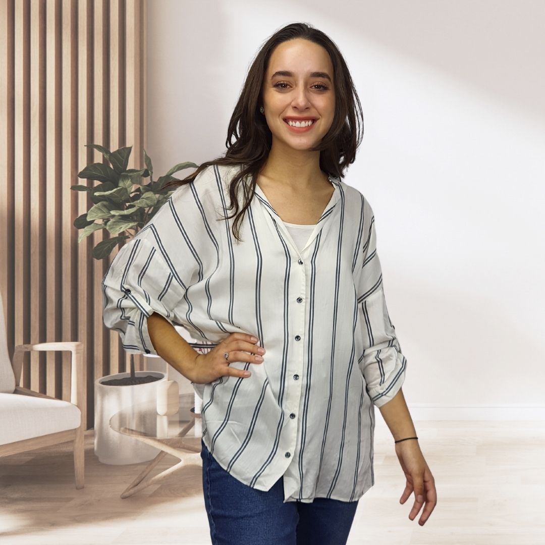 Camisa Vero Moda Blanco Style TINA 3/4 SHIRT SET(TP)