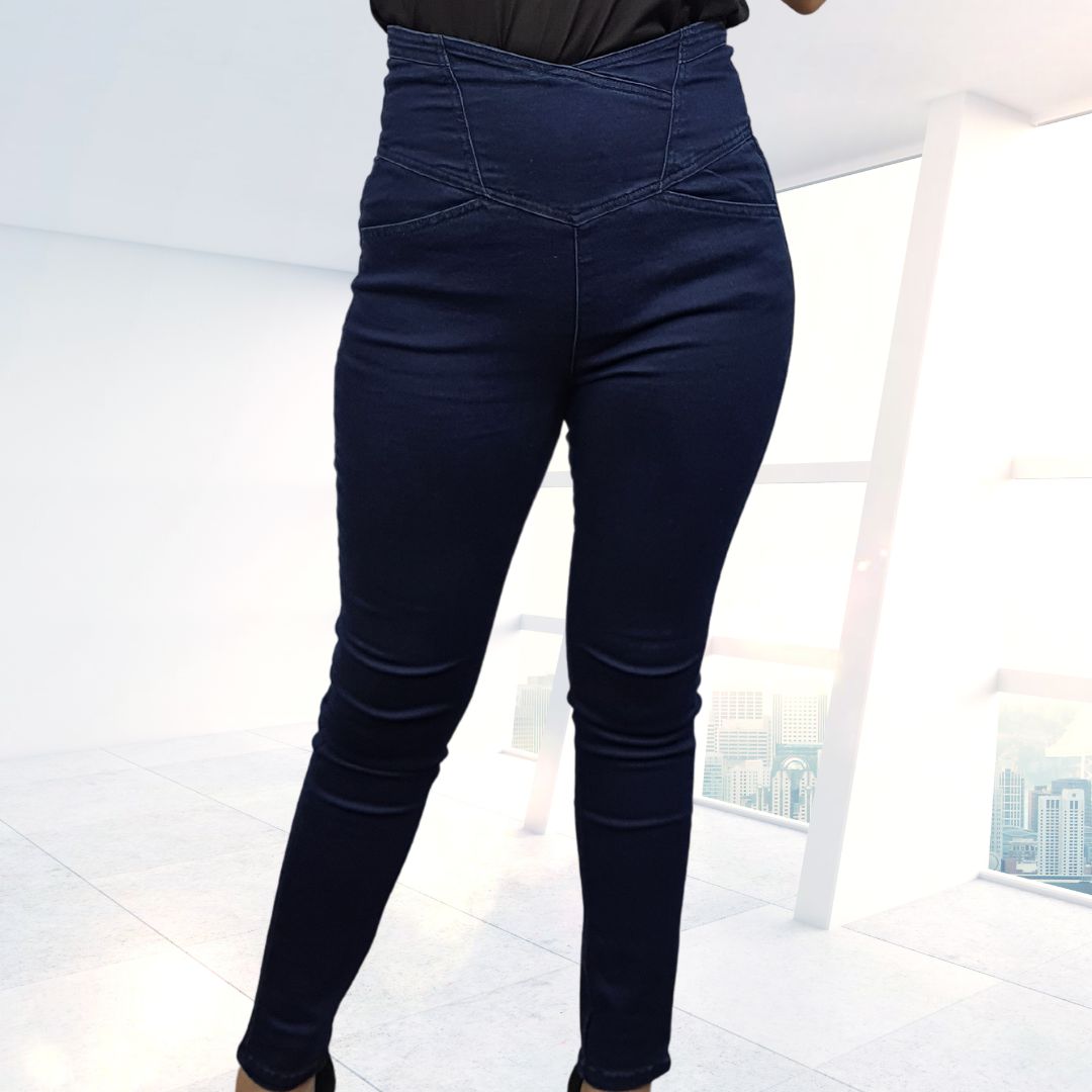 Jeans Vero Moda Azul Oscuro Style EC CROSS HW 9/10 X-SLIM JEANS(NL)