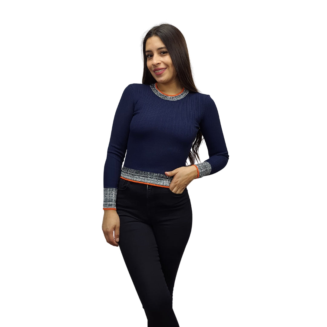 Sweater Vero Moda Azul Oscuro Style HARRY L/S KNIT(UM)
