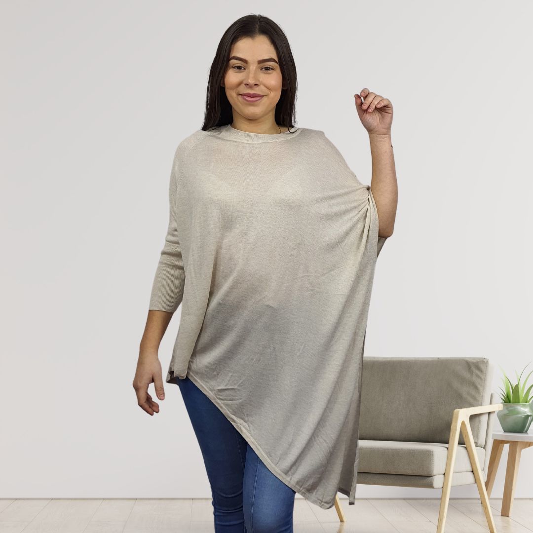 Blusa Vero Moda Beige Style SUNSHINE 7/8 KNIT(VMC-MP)