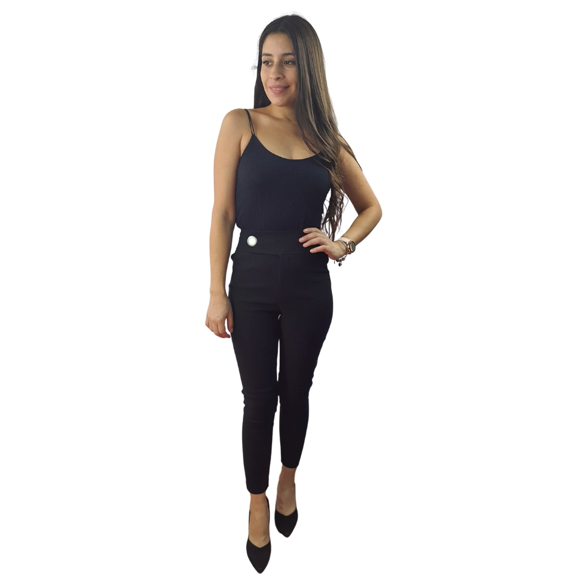 Pantalon Vero Moda Negro Style KEFIR 9/10 X-SLIM PANTS(VMC-MM)