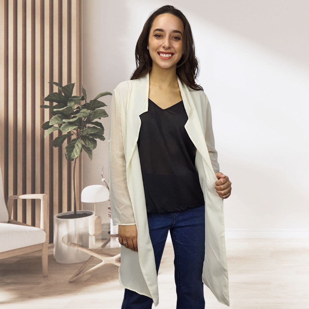 Blazer Vero Moda Crema Style MIAOMIAO 3/4 BLAZER(VMC-NE-ET-2)