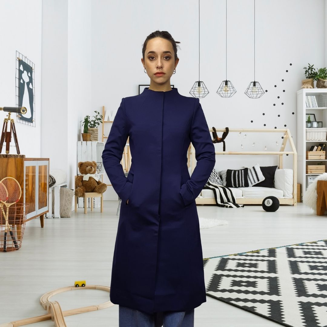 Blazer Vero Moda Azul Style LADY L/S LONG COAT(EL)