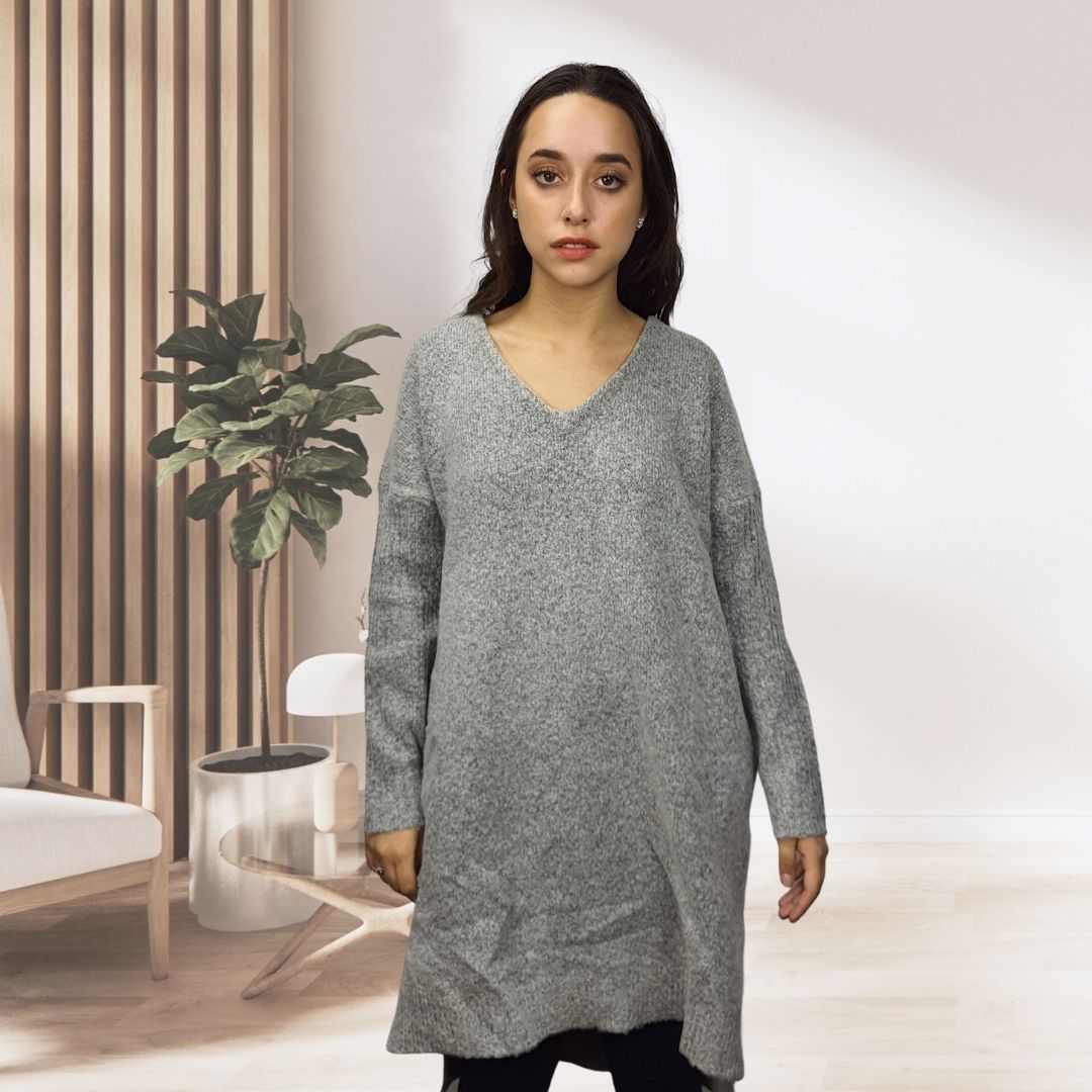Vestido Vero Moda Gris Style NICK L/S KNIT DRESS(PM-EC-2)