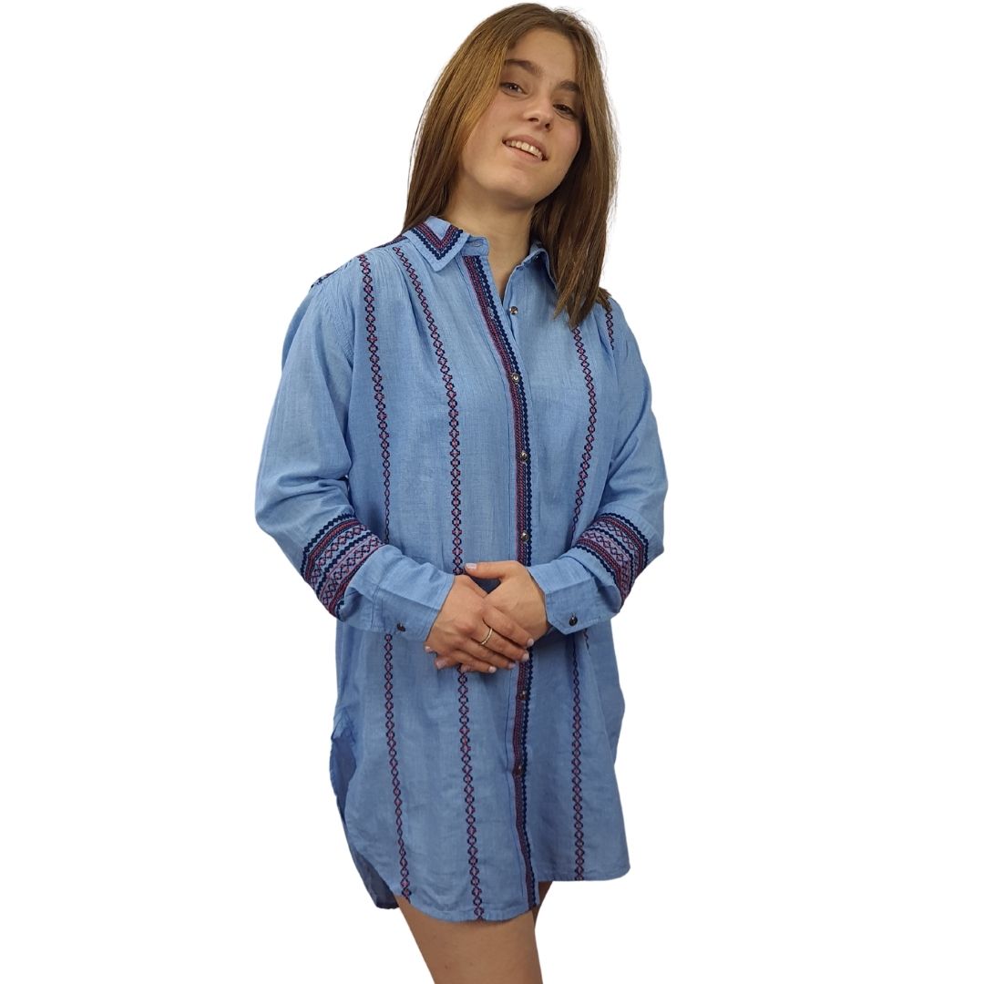 Vestido Rapsodia Kansk Celeste