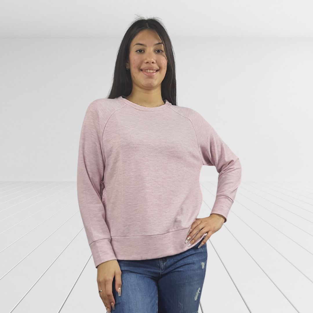 Sweater Vero Moda Rosado Vieja Style FLOUNCING L/S SWEAT(HOMEWEAR)
