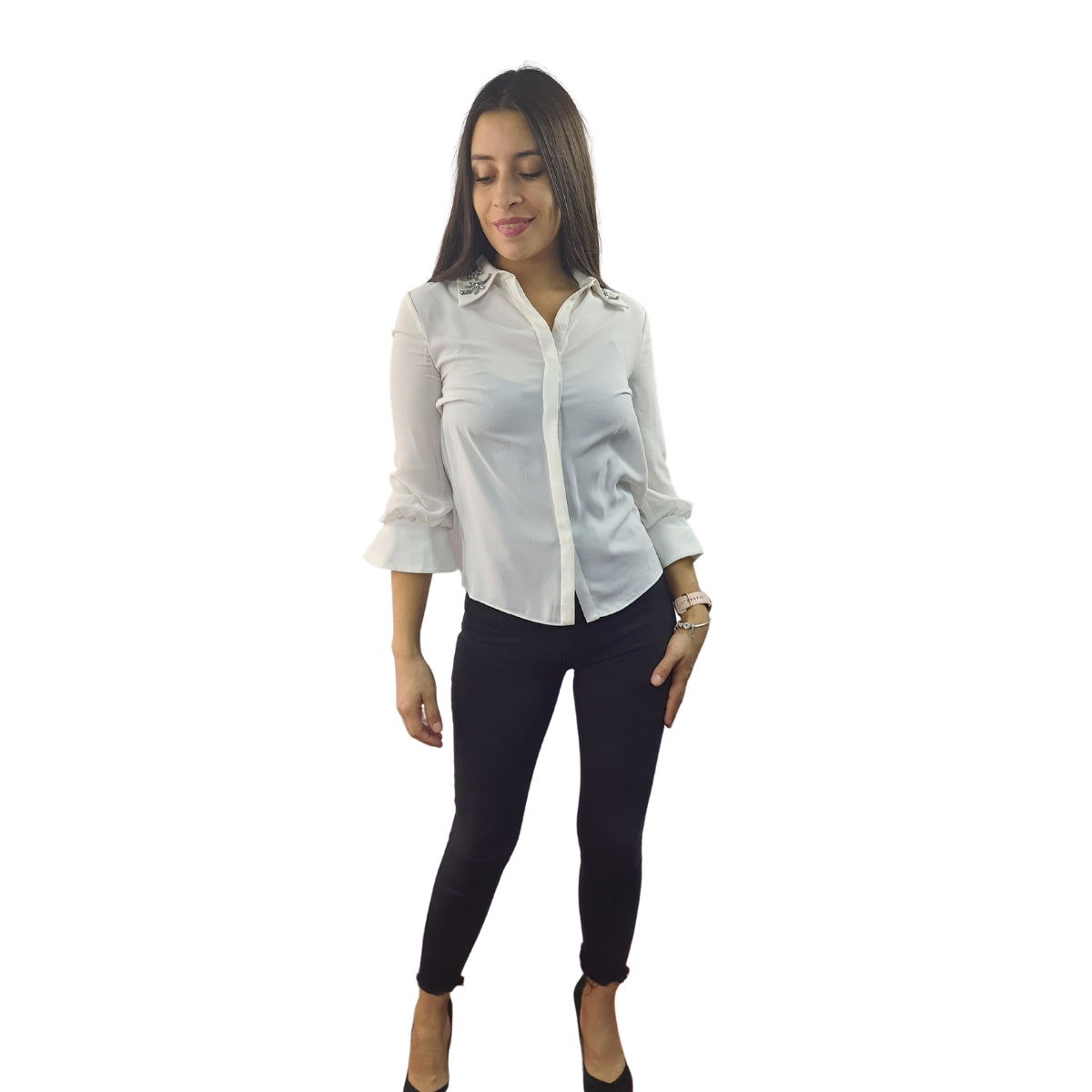 Blusa Vero Moda Blanco Style ANGEL 3/4 SHIRT(VMC-UR)