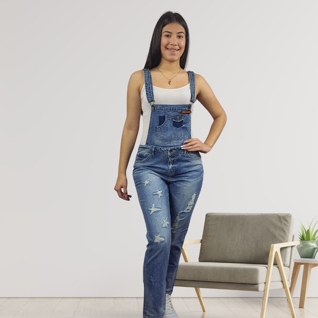 Jardinera Vero Moda Azul Claro Style VALETTA BOYFRIEND DENIM CATSUIT(PM-CT-2)