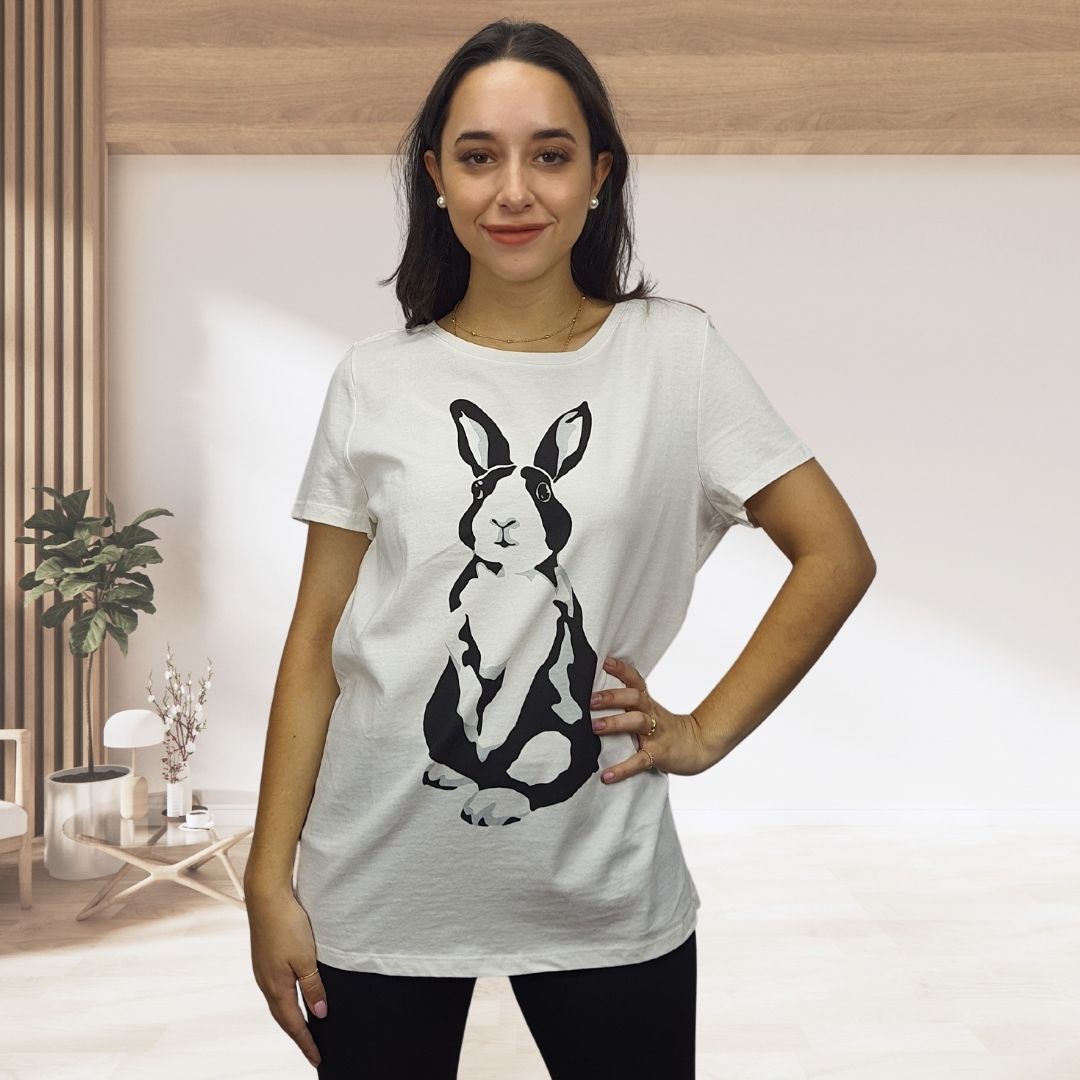 Polera Vero Moda Blanco Style THERA S/S TOP(CR)