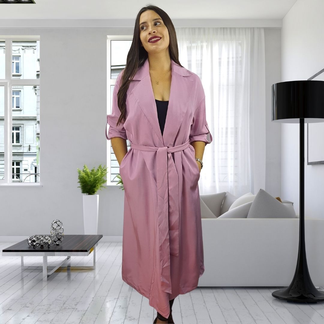 Tapado Vero moda Rosa Vieja Style BLAKE L/S COAT(VMC-MM)