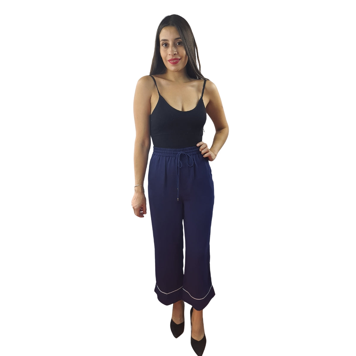 Pantalon Vero Moda Azul Style BEA 9/10 LOOSE PANTS(TP)