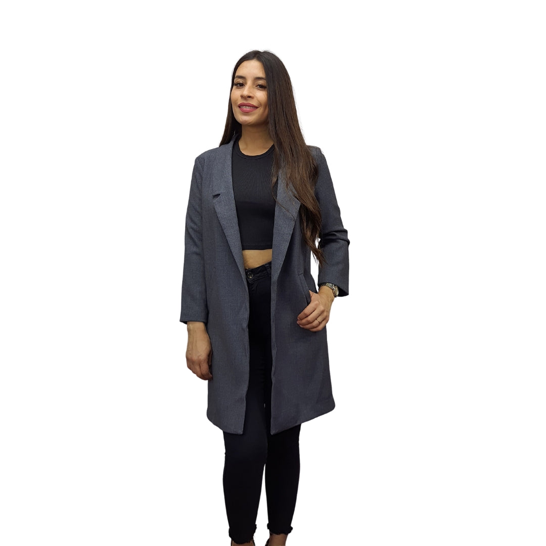 Blazer Vero Moda Gris Style STINA 7/8 BLAZER(VMC-NL)