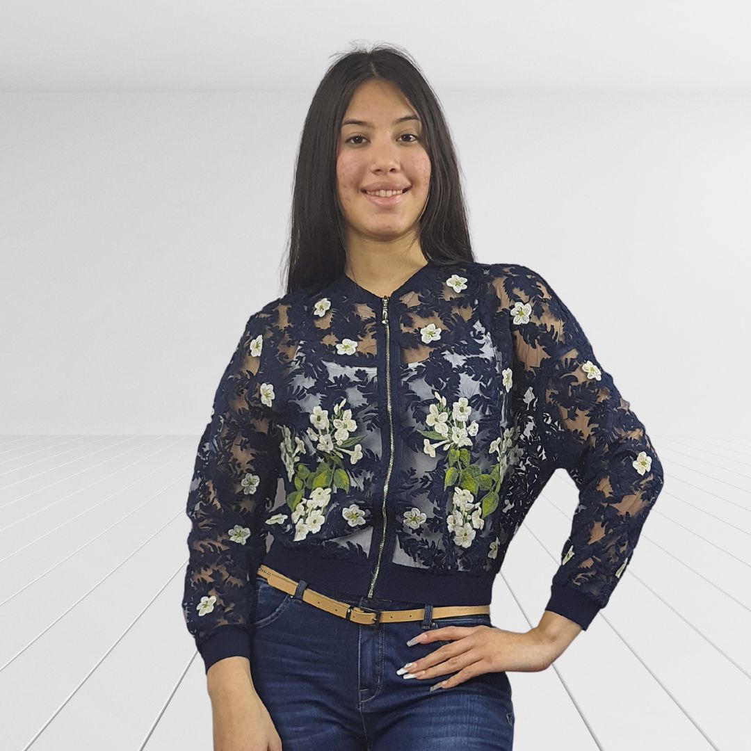 Chaqueta Vero Moda Azul Oscuro Style SAKURA L/S BOMBER JACKET(VMC-NN)