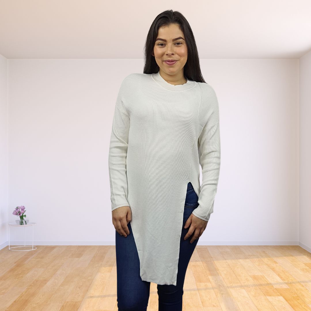 Sweater Vero Moda Blanco Style IRIS L/S KNIT(FL)