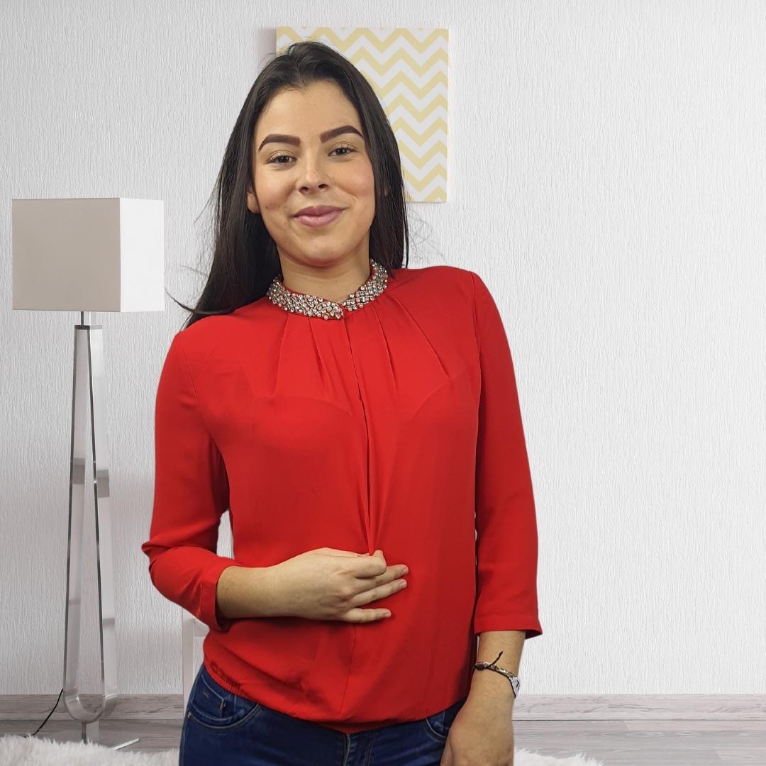 Blusa Vero Moda Rojo Style PANDORA 3/4 TOP(VMC-BN-ET-2)