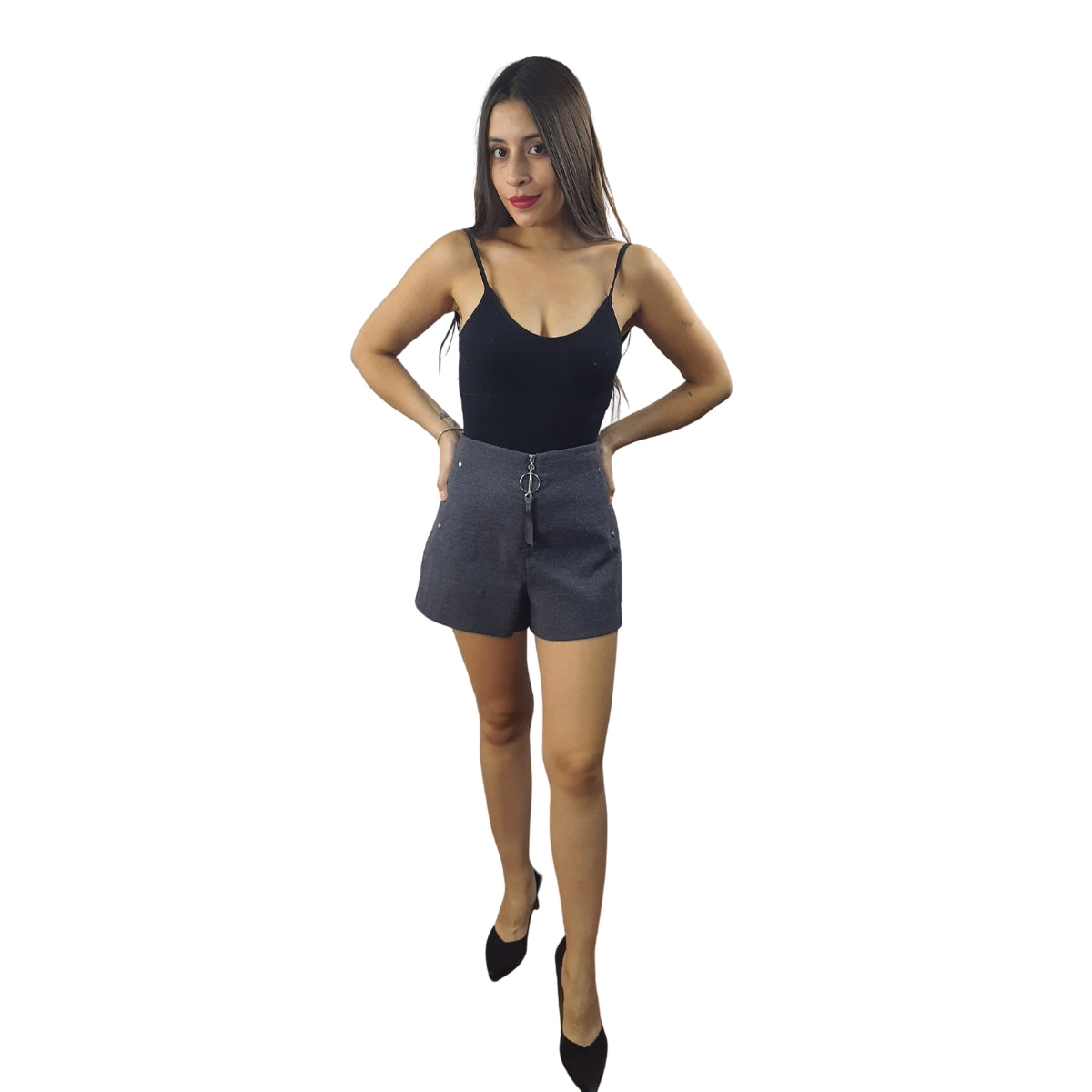 Short Vero Moda Gris Style FACIAL SHORTS(NC)