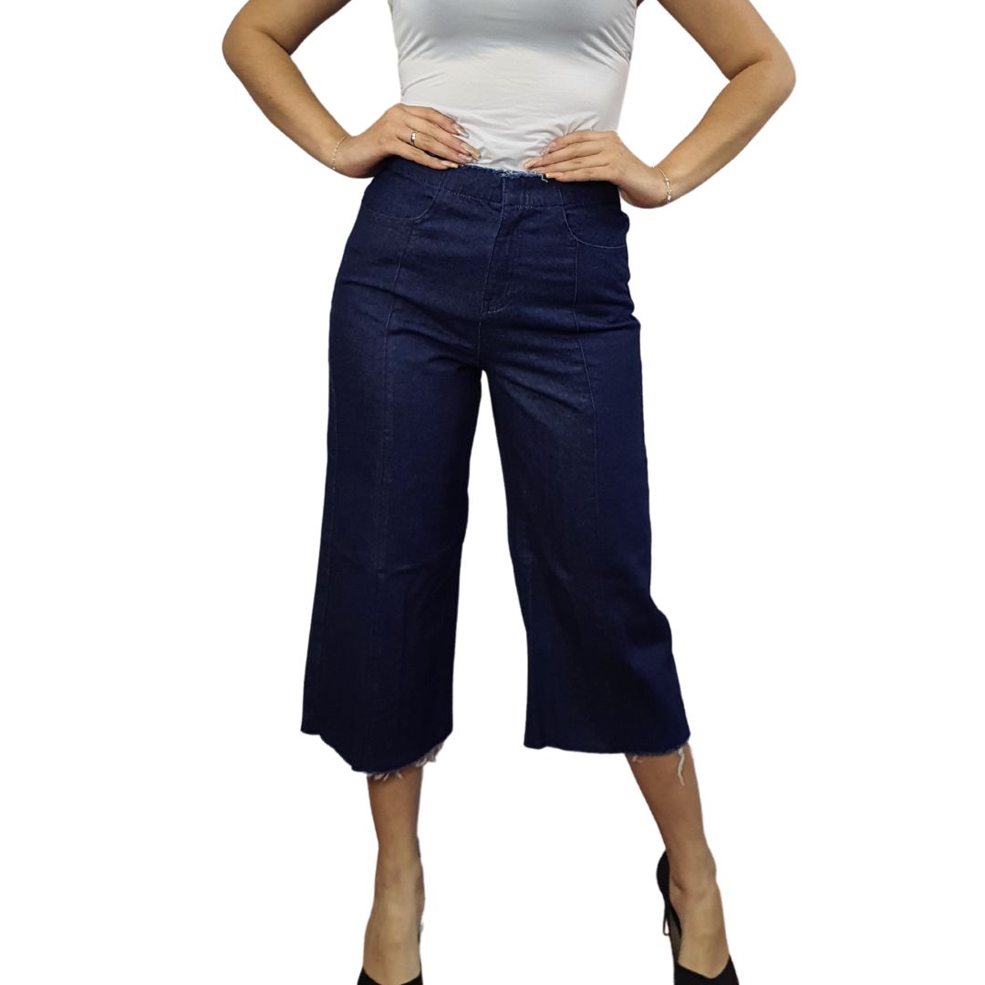 Pescador Vero Moda Azul Oscuro Style FOX 7/8 HW LOOSE JEANS(RN)