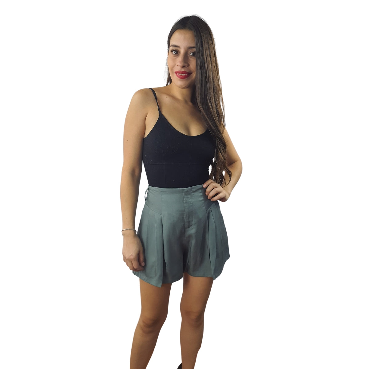 Short Vero Moda Verde Claro Style SHANGHAI DIVA SOFT MW SHORTS(DR)