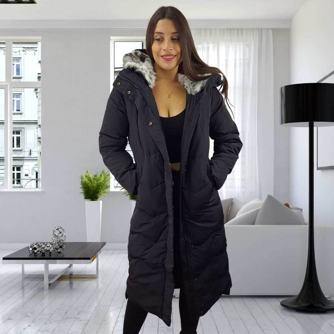 Parka Veromoda Negro Style SQUARE KNEE DOWN COAT(LL)