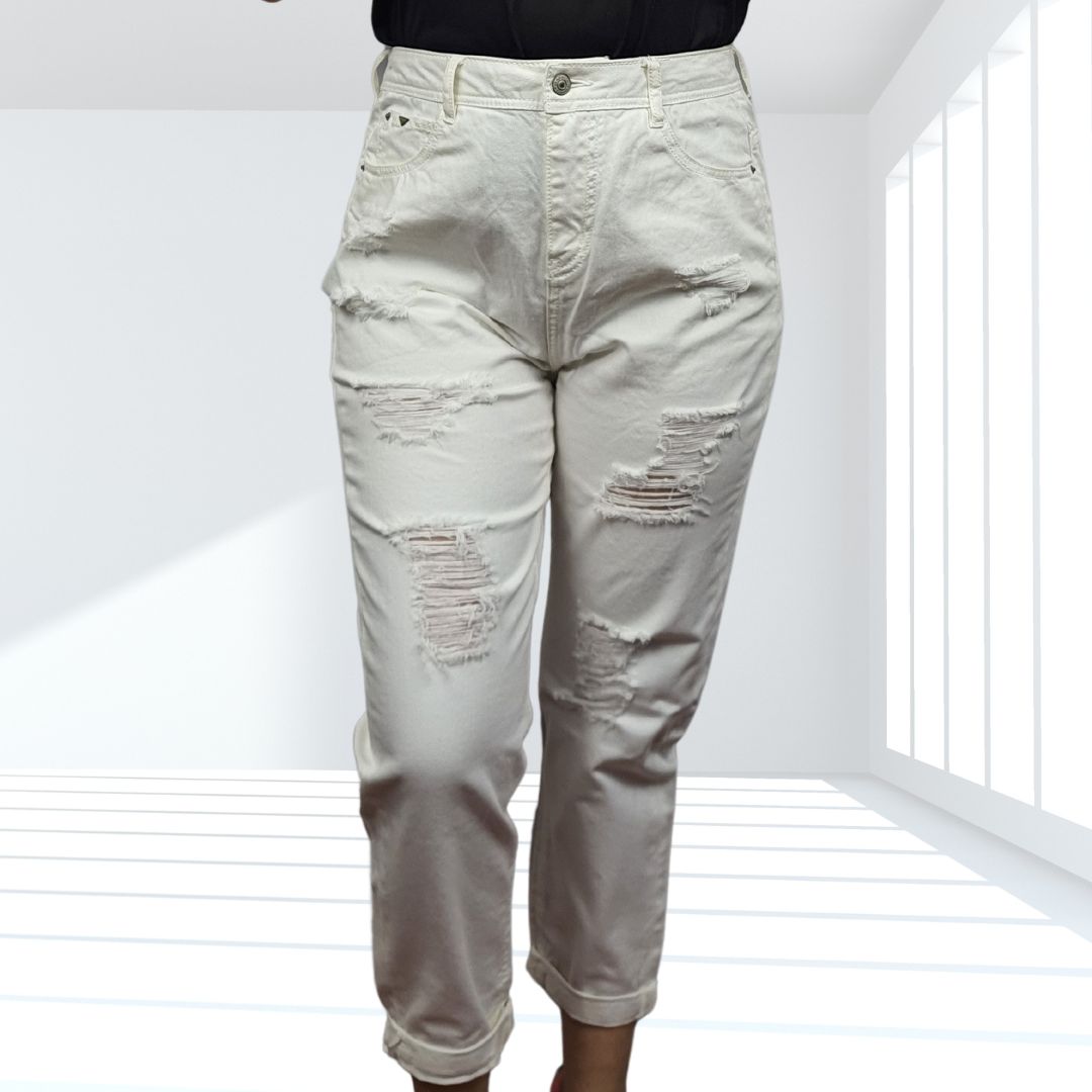Jeans Vero Moda Blanco Style ROAD 7/8 HW BOYFRIEND JEANS(NE-CT-3)