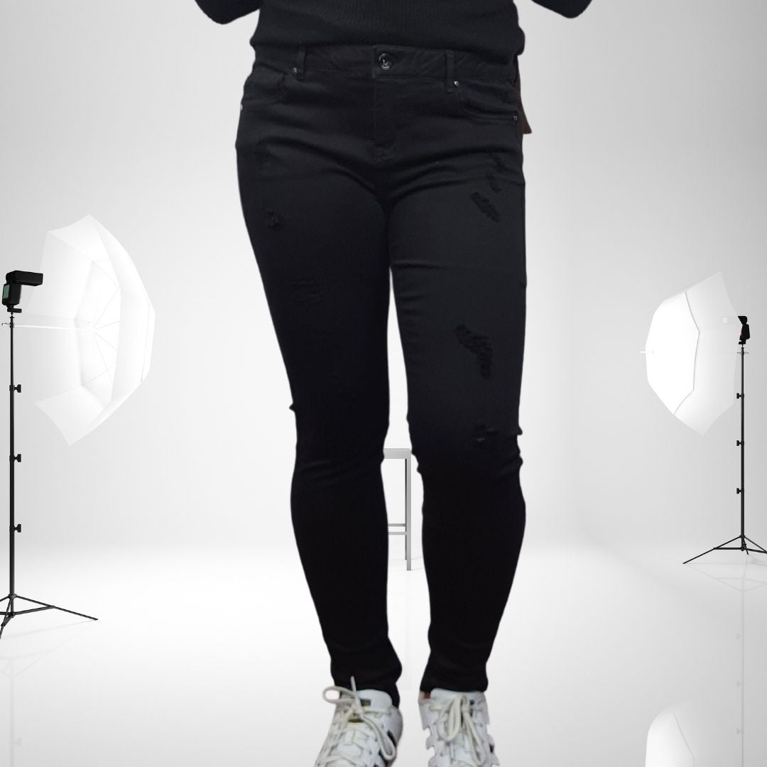 Jeans Vero Moda Negro Style UNA 9/10 X-SLIM JEANS(PM-CT-2)