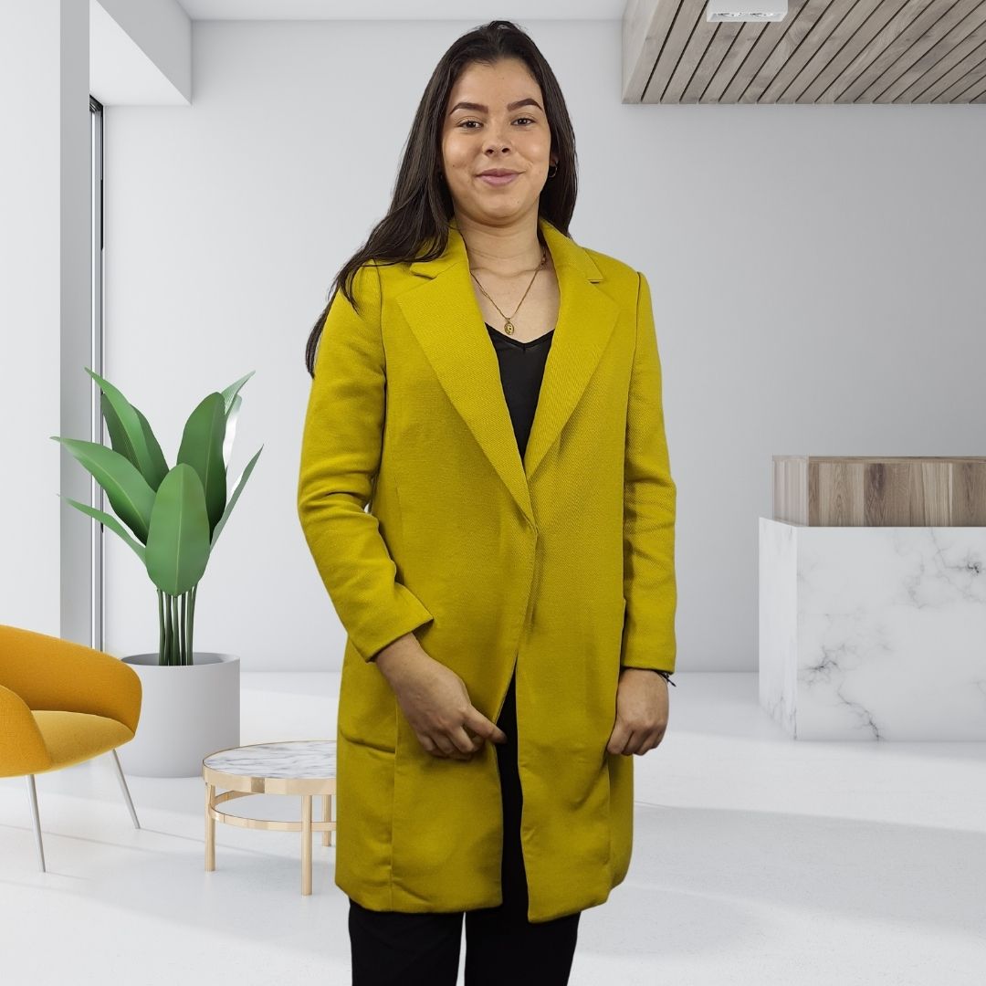 Blazer Vero Moda Verde Amarillo Style SIBYL L/S COAT(PM-ET-2)