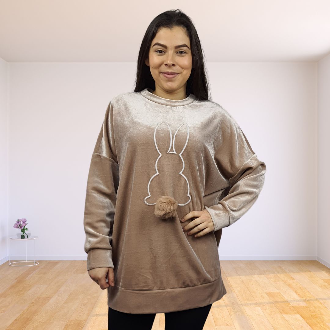 Sweater Vero Moda Beige Style RABBY L/S SWEAT(NC)