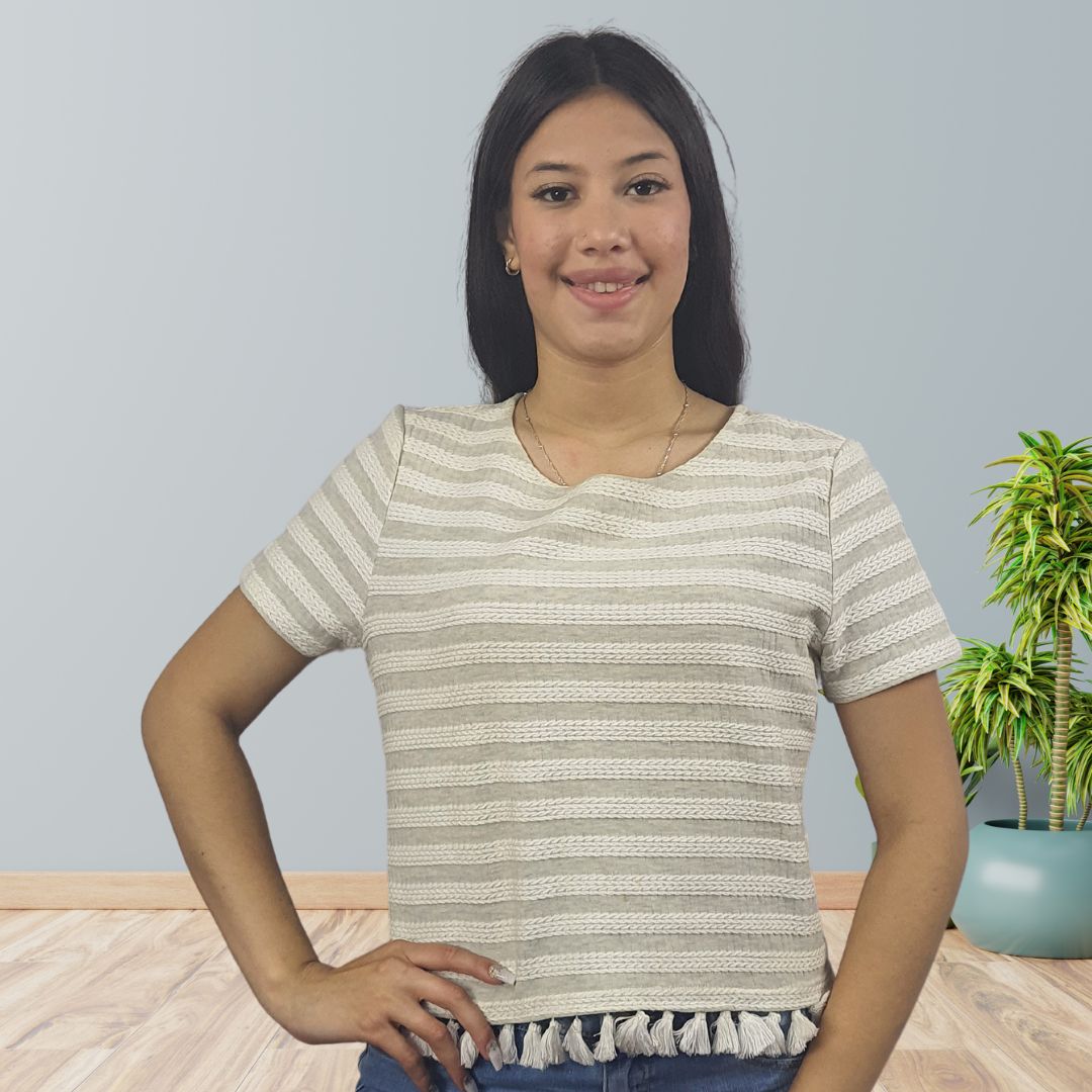 Blusa Vero Moda Blanco Style KAY S/S TOP(EL)