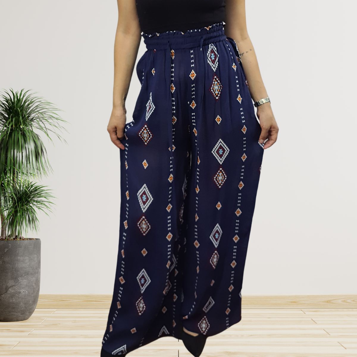 Pantalon Vero Moda Azul Style CONARD JANET LOOSE PANTS(BJ)
