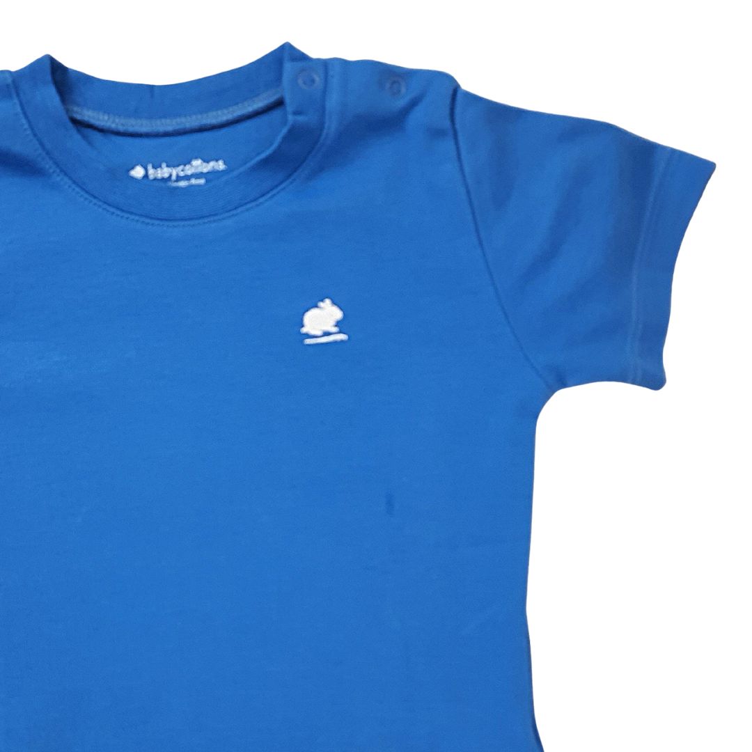 Polera Babycottons Mc Pima Colors Azul Francia