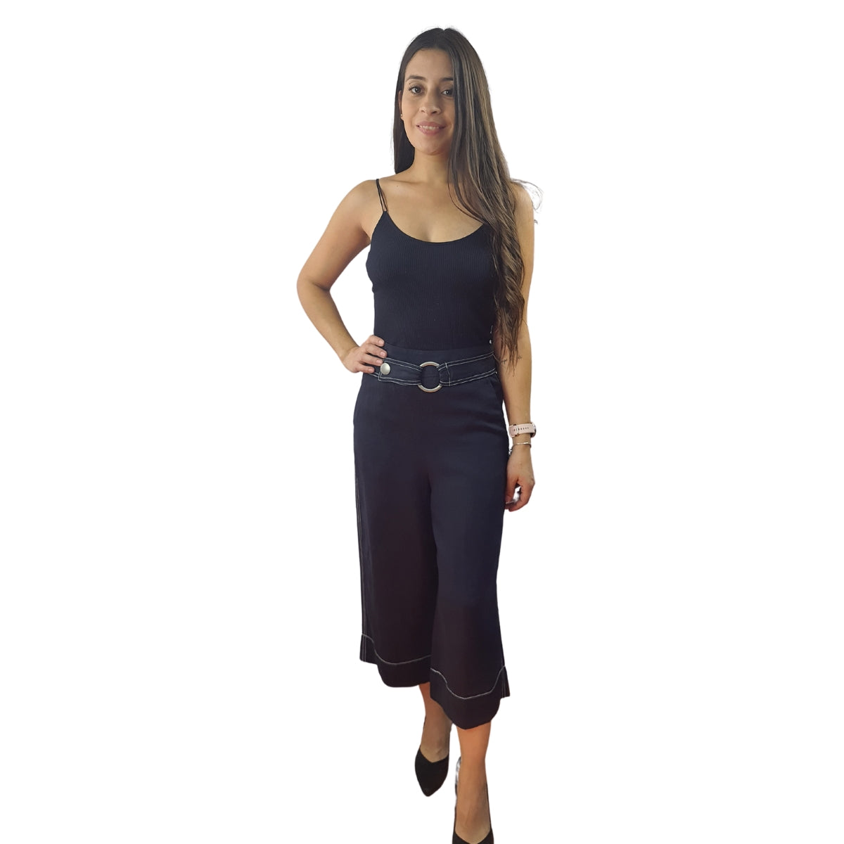 Pescador Vero Moda Azul Oscuro Style PURPLE 7/8 LOOSE PANTS(SD)