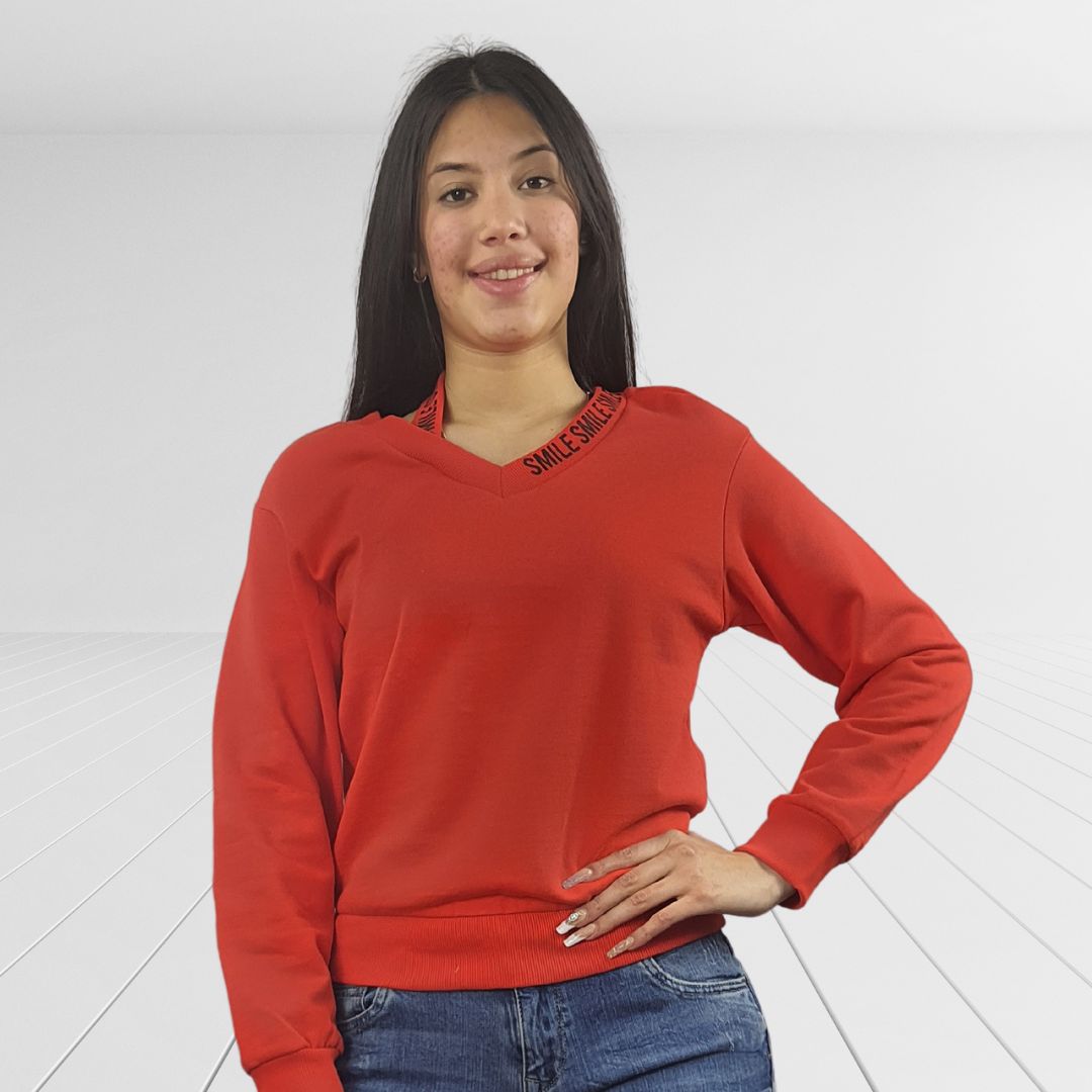 Sweater Vero Moda Rojo Style DARCIE L/S SWEAT(LL)