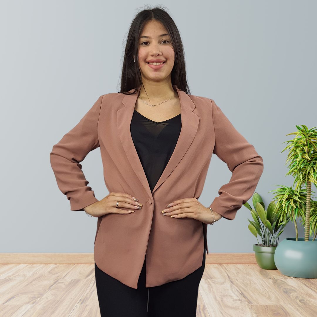 Blazer Vero Moda Rosado Palido Style CLARA 7/8 BLAZER(VMC-NR)