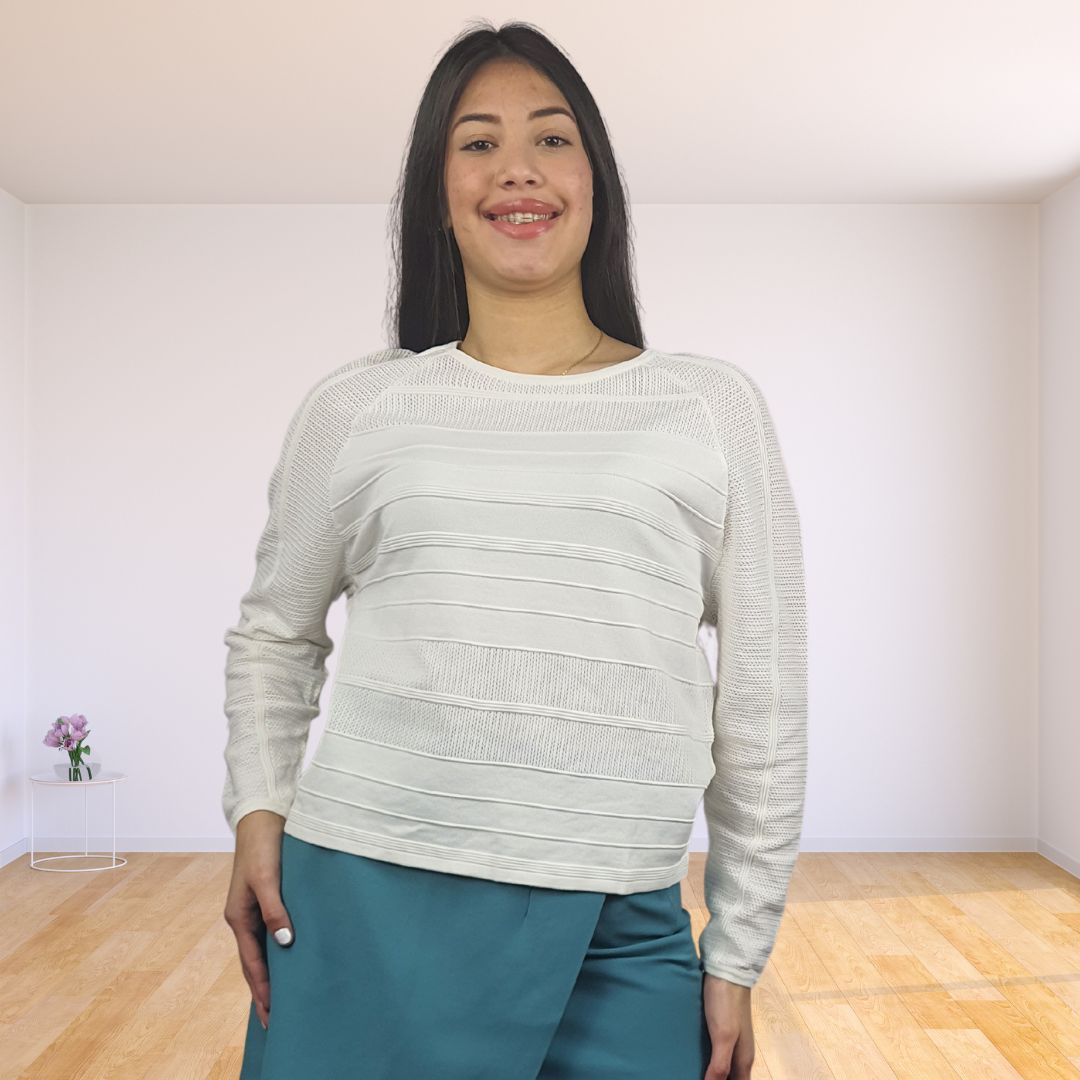 Blusa Vero Moda Blanco Style KNIGHT L/S KNIT(UM)
