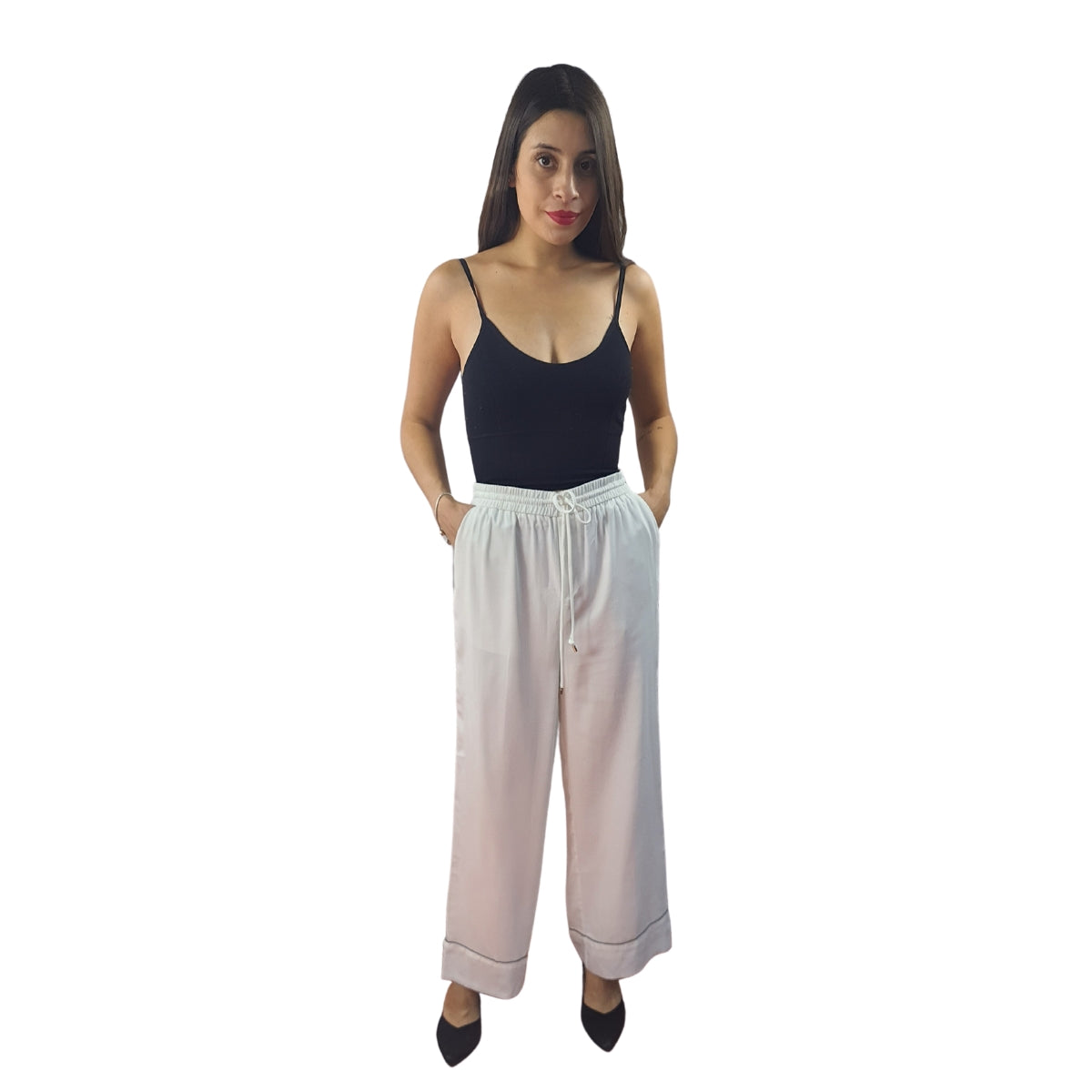 Pantalon Vero Moda Blanco Style BEA 9/10 LOOSE PANTS(TP)
