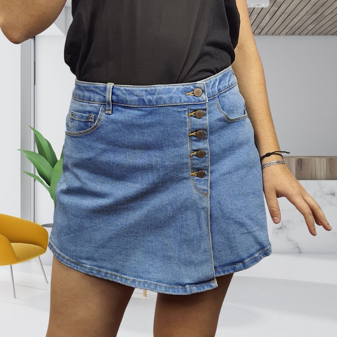 Short Veromoda Azul Style PANSY HW DENIM SHORTS(CR)