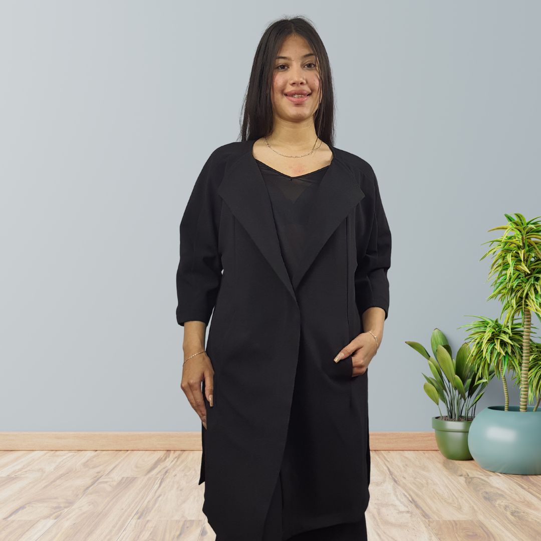 Blazer Vero Moda Negro Style DIAN 7/8 SWEAT COAT(MM)