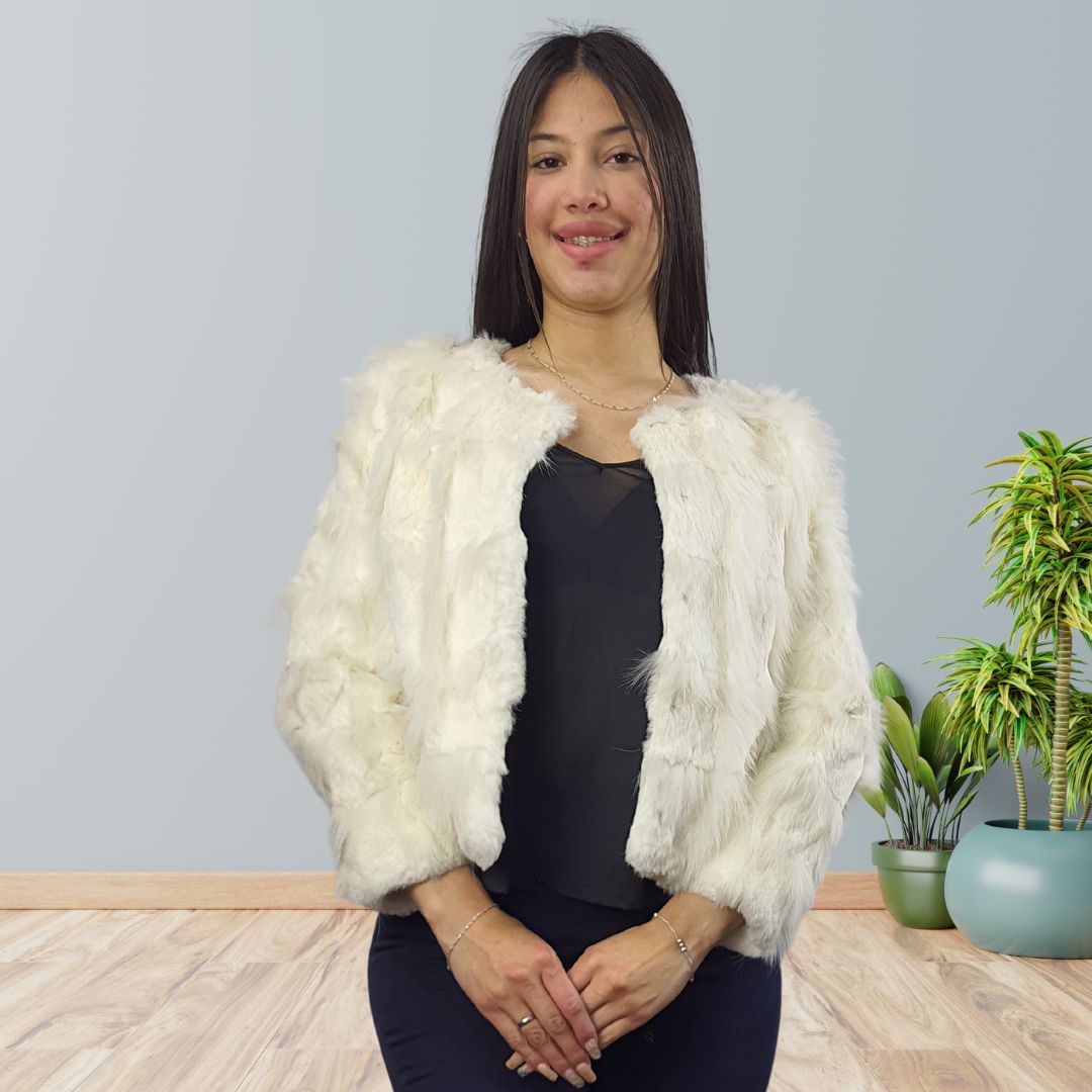 Chaqueta Vero Moda Blanco Style SANDRINE SHORT FUR JKT(VMC-EL)