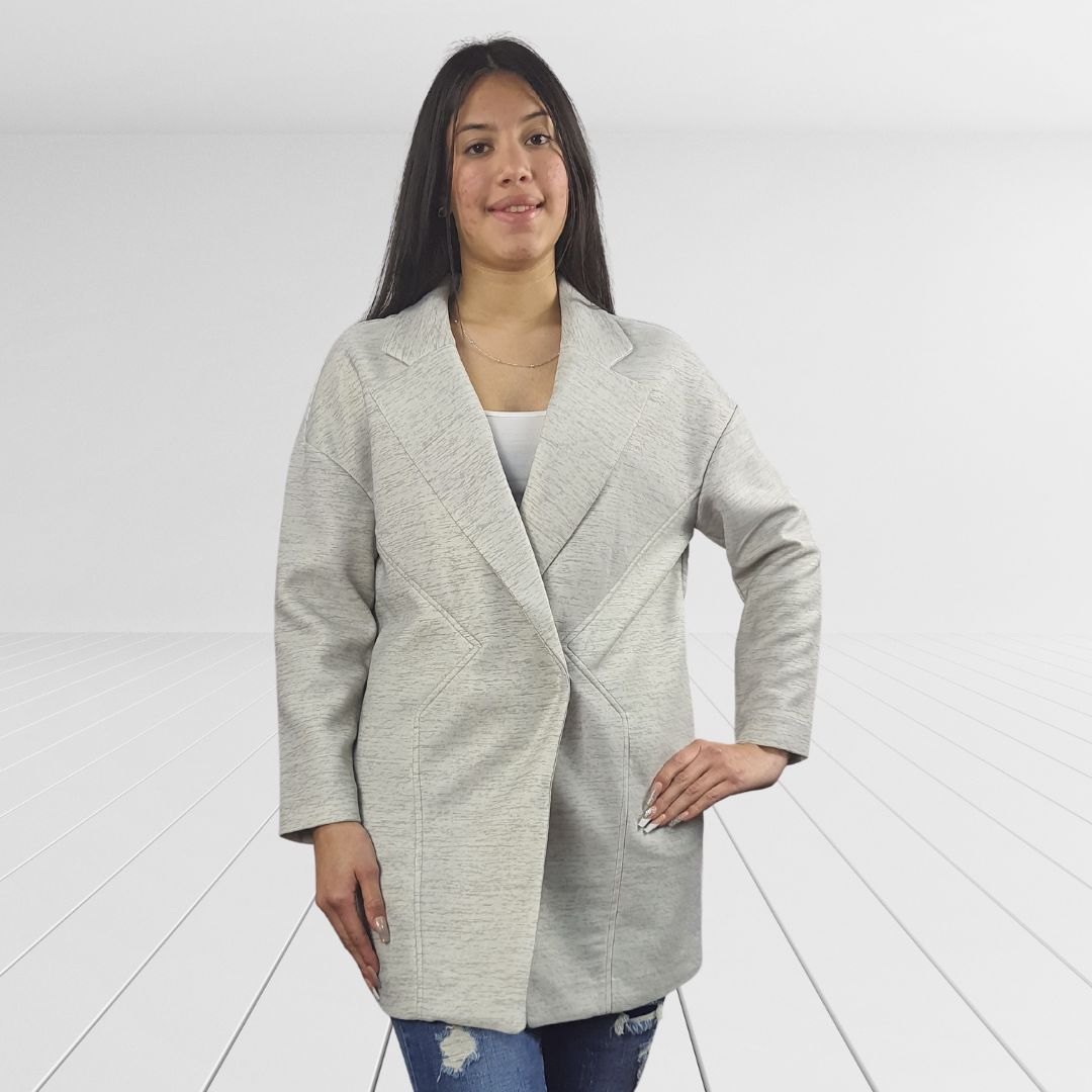 Blazer Vero Moda Gris Claro Style ZAK BLAZER SWEAT(MW-CT-2)