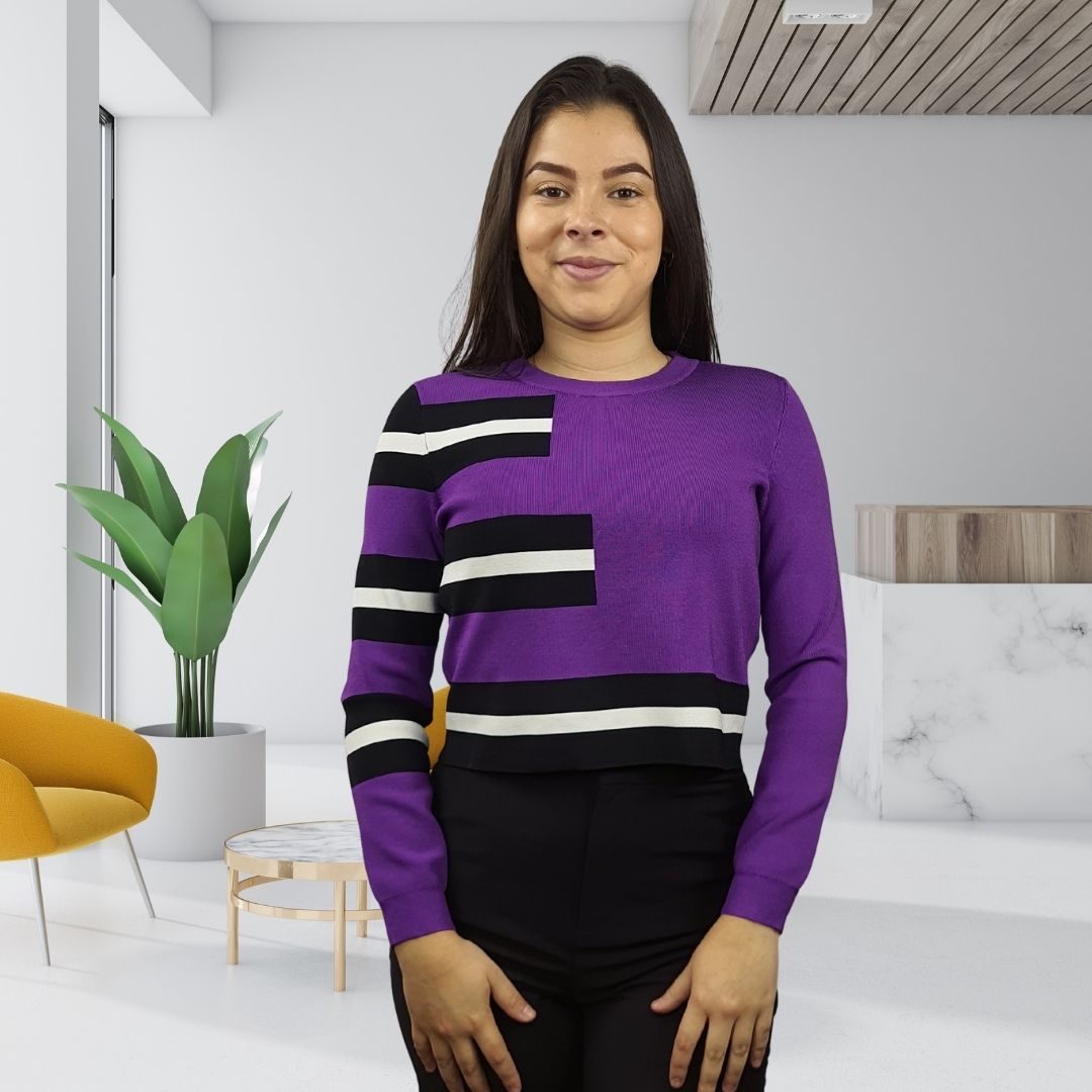 Sweater Vero Moda Morado Style SUGAR L/S KNIT(MW-CT-2)